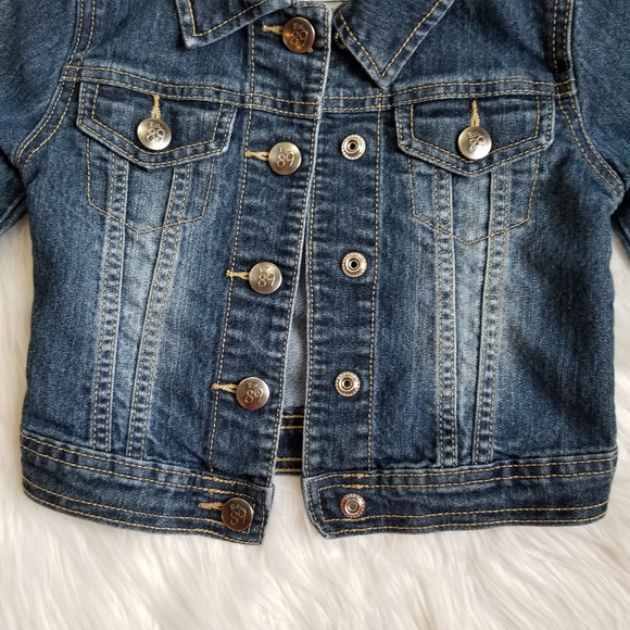1989 Place Girl's Blue Jeans Jacket, SIZE XS/TP 4. - Picture 3 of 13